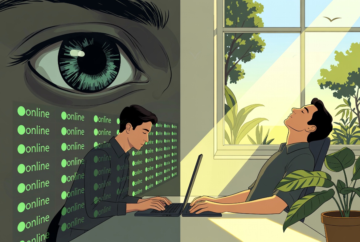 Work–Life Balance in a Surveillance Culture: Why People Fake Slack Status Just to Breathe